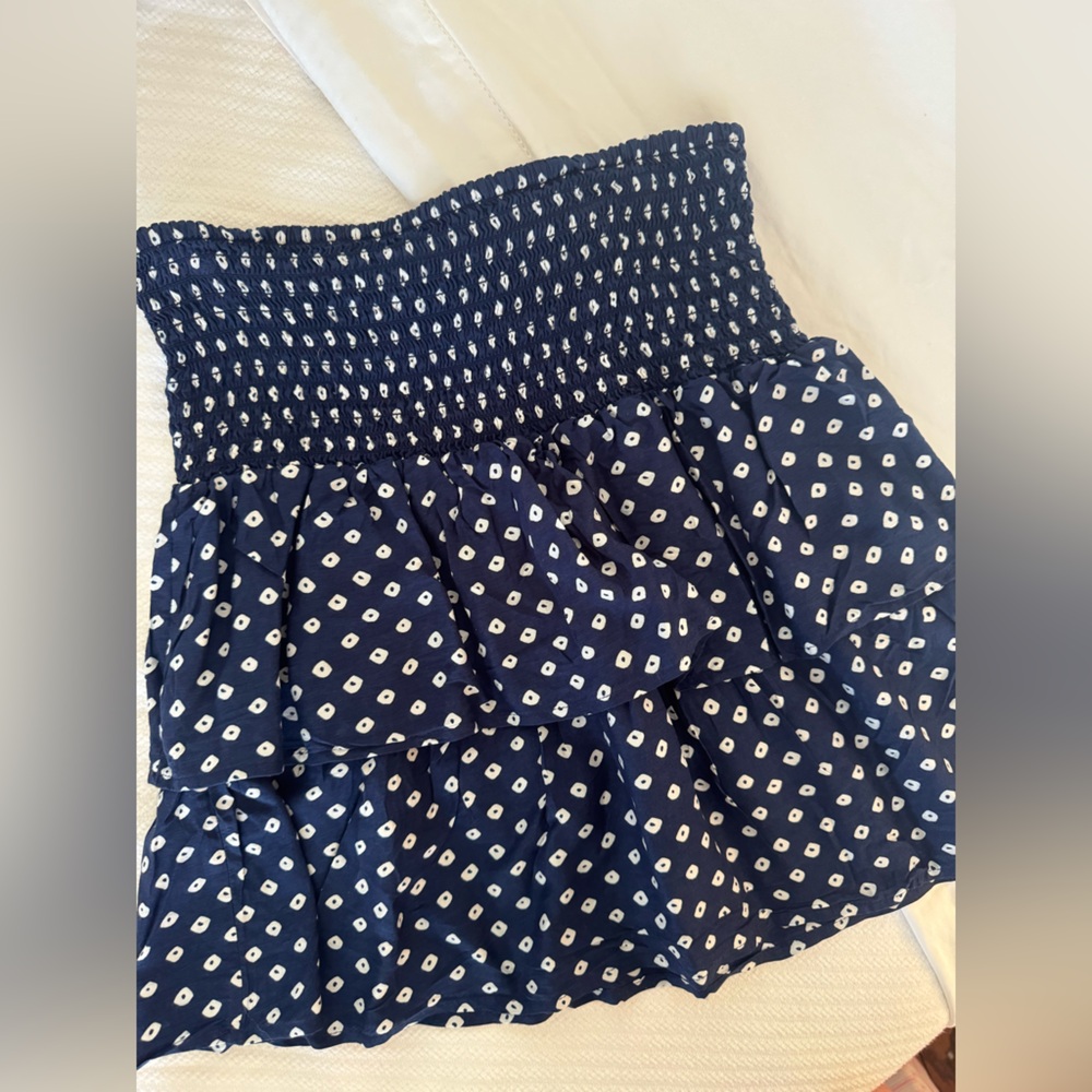 Vineyard Vines Navy and White Mini Skirt